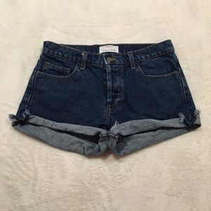 American apparel jean shorts